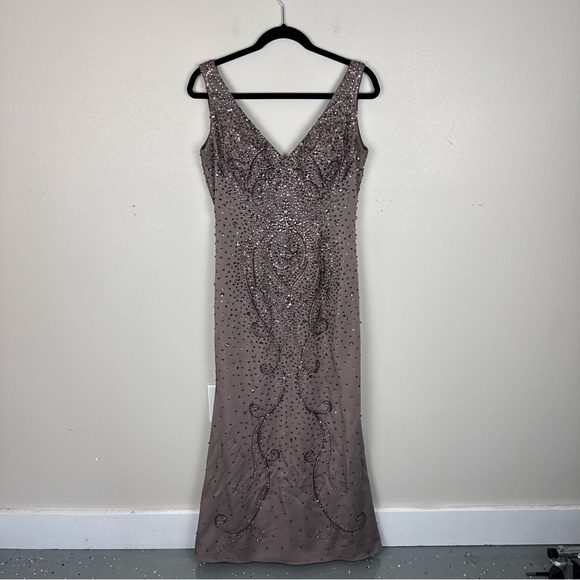Ivonne D Mon Cheri 119D44 Mother Of The Bride Dress Dark Taupe